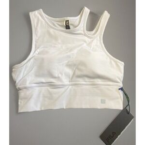 NWT - Fila Performa Womens M Uplift Slice Crop Performance Bra Top Light Blue